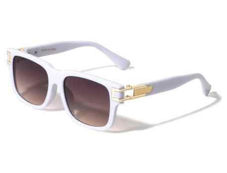 Art Deco Hinge Accent Square Sunglasses p30638