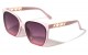 Cross Pattern Temple Cat Eye Sunglasses p30631