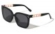 Cross Pattern Temple Cat Eye Sunglasses p30631