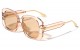 Metallic Butterfly Frame Sunglasses p30586