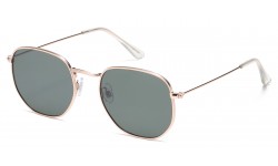 Classic  Metallic Square Sunglasses 711045