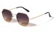 Metallic Heart Frame Sunglasses M10054