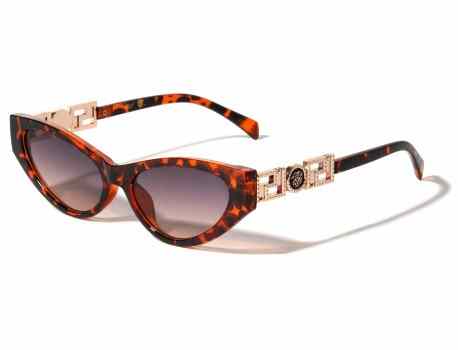 KLEO Temple Cut Out Butterfly Wholesale Sunglasses lh-p4059