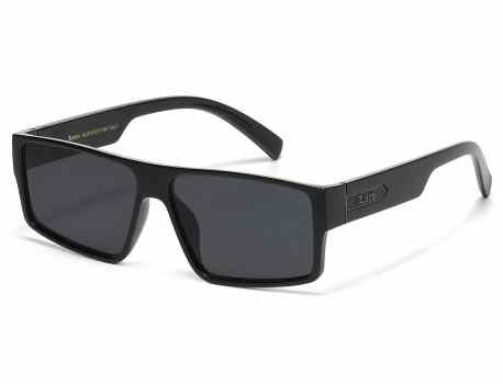  Locs Black Square Sunglasses loc91217-bk