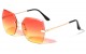 Glo Metallic Rimless Sunglasses glo-m220