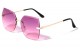 Glo Metallic Rimless Sunglasses glo-m220