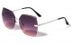 Glo Metallic Rimless Sunglasses glo-m220