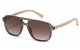 Bamboo Wood Aviator Sunglasses 88001