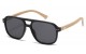 Bamboo Wood Aviator Sunglasses 88001